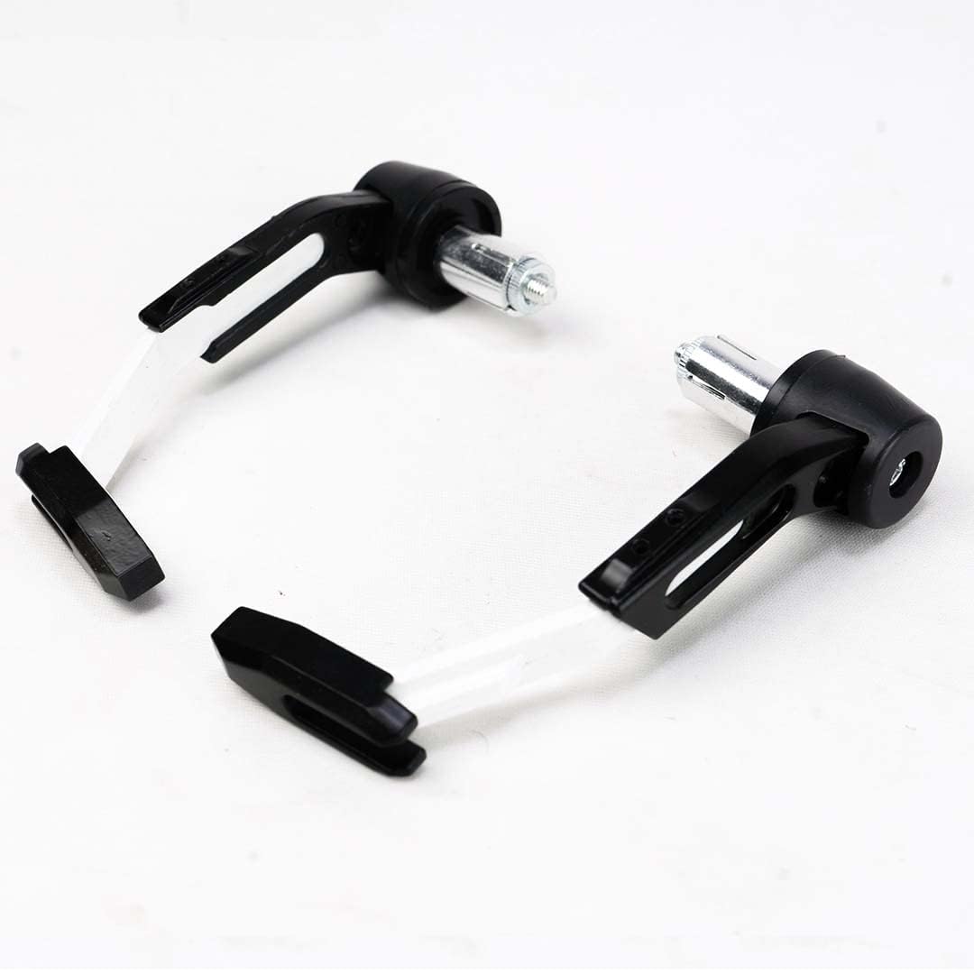 SGTB Heavy Handle Bar End Clutch Brake Lever Guard for all Bikes Ninja 400 300 650 Dominar 250 400 Pulsar NS200 RS200 NS125 N160 KTM Rc Adventure Duke Enfield Himalayan Meteor Hunter Classic 350 White-picture-13