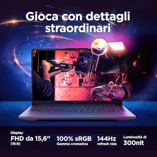 Image of Lenovo LOQ Essential Gaming Notebook 15.6 inch FHD (1920x1080) 144Hz, Intel Core i5-12450HX, RAM 16GB, 512GB SSD, NVIDIA GeForce RTX 4050 6GB GDDR6, Windows 11, Backlit Keyboard - Luna Grey