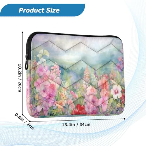 Funda para laptop de 13-14 pulgadas con flores coloridas miniatura 3