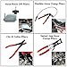 DPTOOL Hose Clamp Pliers Set 15pcs Hose Clamp Removal and Installation Tool Kit for Automotive Coolant Radiator Heater, Water Hose, fuel lines etc, with 2pcs Electrical Disconnect Pliers