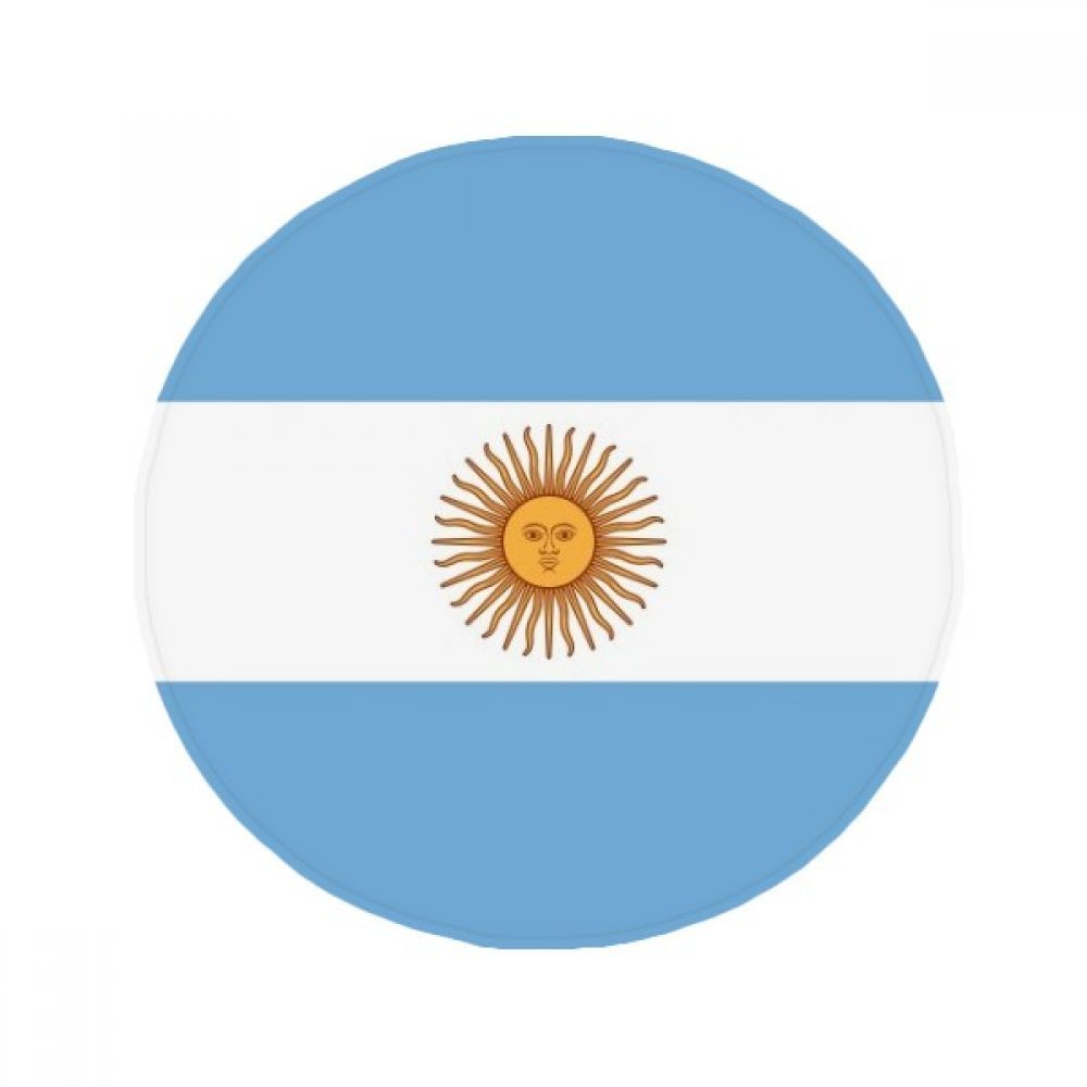 Tapis de sol drapeau Argentine en polyester filé durable de 60 cm