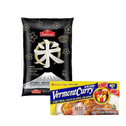 Kit Karê Japones Arroz Sakura Curry Nível Forte Vermont 230g