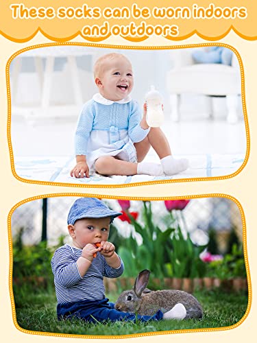 Jecery 50 Pairs Baby Cotton Socks Bulk Newborn Ankle Unisex Baby Socks Stretch for Toddler Boys Girls 7