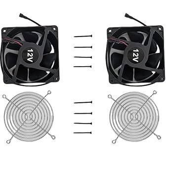 2 Pack Replacement Fan Kit 9904190040 for Masterbuilt Gravity Series 560/800/1050 XL Digital Charcoal Grill+Smoking Machine, Compatible with Masterbuilt MB20041020, MB20040221