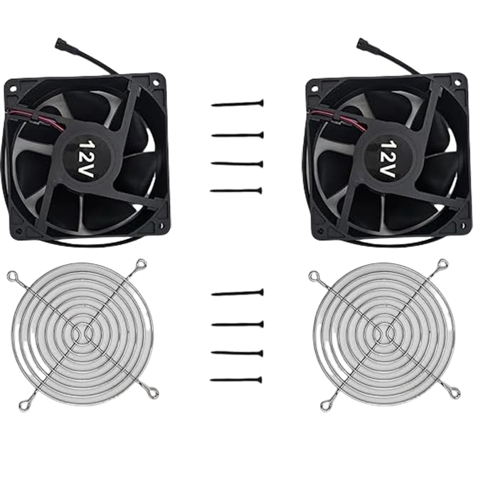 （2 Pack） Replacement Fan Kit 9904190040 for Masterbuilt Gravity Series 560/800/1050 XL Digital Charcoal Grill+Smoking Machine, Compatible with Masterbuilt MB20041020, MB20040221