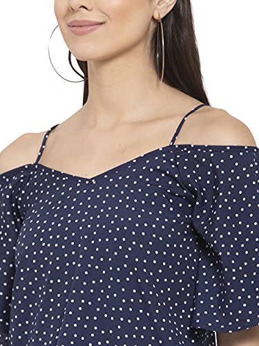 Image of Style Quotient Women's Polka Dots Regular Fit Fashion Vest