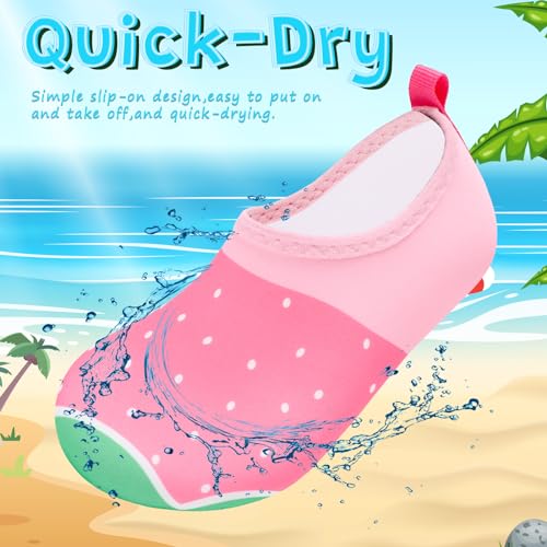 Image of VIFUUR Kids Water Shoes Girls Boys Quick Dry Aqua Socks for Beach Swim Outdoor Sports