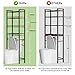 Kalrin Over-The-Toilet Storage Rack, 4-Tier Bathroom Organizer Shelf Over Toilet with Adjustable Shelf and Basket, Freestanding Space Saver Bathroom Shelves Above Toilet for Room (Vintage Brown)
