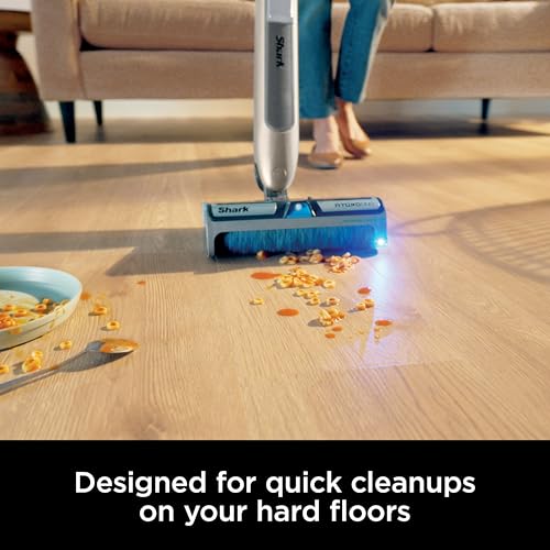 Image of Shark WW201 HydroDuo with Dirt-Reveal Technology, Cordless, Hard Floor Cleaning System, Wet & Dry Debris Pickup, Mops & Scrubs All at Once, Hardwood, Tile, Laminate & Stone, Stone Metallic (Renewed)