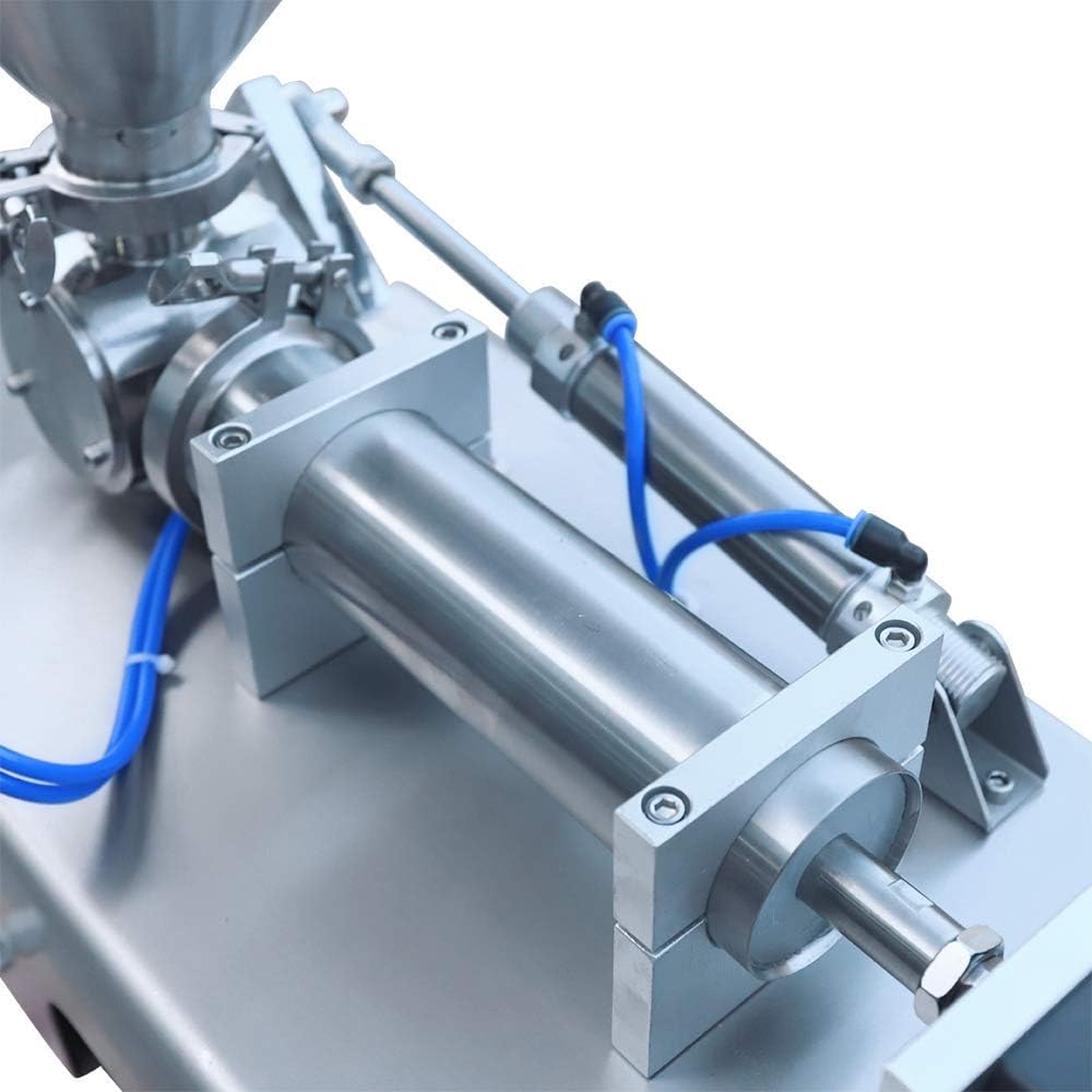 Máquina De Llenado Neumático De Pasta Líquida, Llenador Automático Horizontal De Un Solo Cabezal De 100-1000 Ml Con Pedal/automático, Máquina De Llenado De Líquidos De Acero Inoxidable, Adecuada