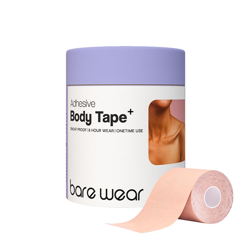 bare wear Boob Tape Plus Waterproof & Sweat-Proof Body Tape Roll | Safe to Use Directly on Skin Breast Lifting Tape | 4m 10cm-picture-1