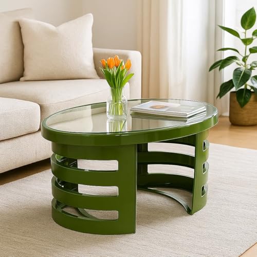 Nilkamal Mystique Center Table with Glass|Ideal for Living Room, ...