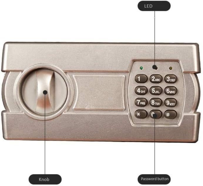 Password Safes，Digital Electronic Safe Security Box, Steel Deposit Safe for Home Office, Cabinet Safe with Keypad for Jewellery Money Valuables