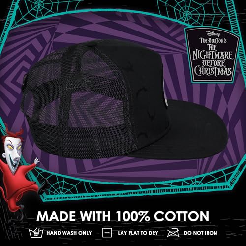 Image of Disney The Nightmare Before Christmas, Jack Skellington Adjustable Baseball Cap, Black, One Size