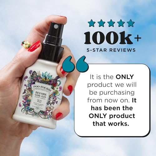 poo-pourri before-you-go toilet spray deja poo 2 fl oz - white flowers and citrus