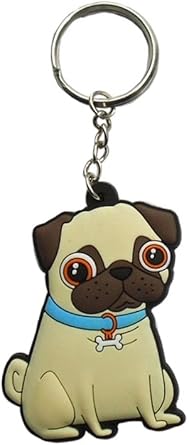 pug keyring