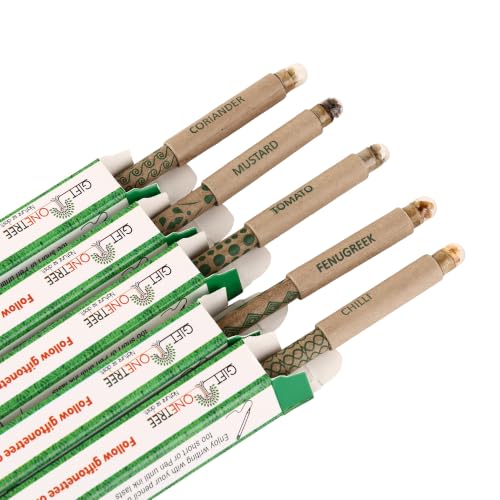 Image of GIFTONETREE Eco Friendly Plantable Seed Pens | Return Gift | Corporate Gifting | Best for Distributing in School (Multi-Design Pen in Box, 15, count)
