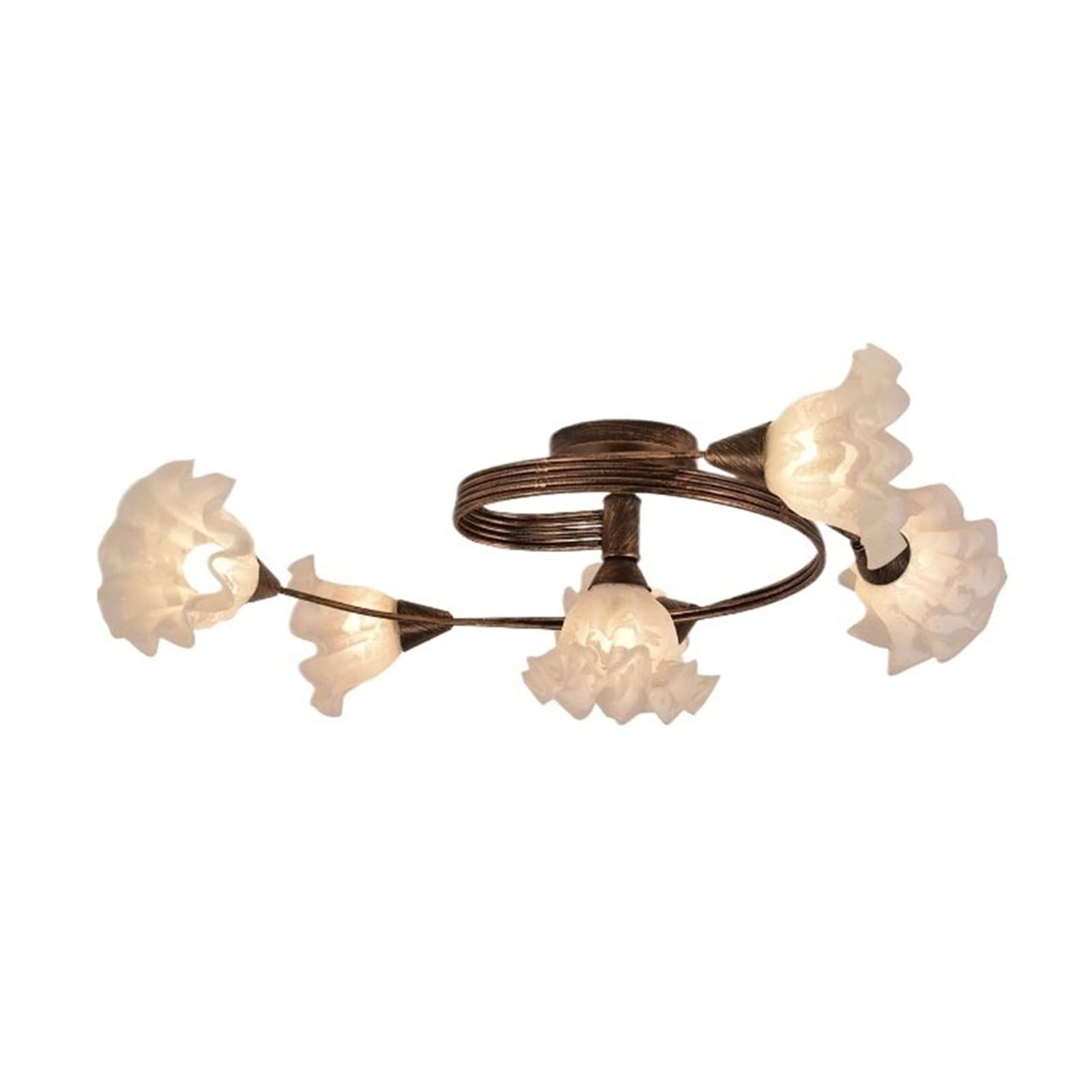 CYairong-22 Ceiling Lighting Bedroom Medieval French Retro Lighting Fixtures Iron Old Creative Ceiling Lamp Ceiling Lamp