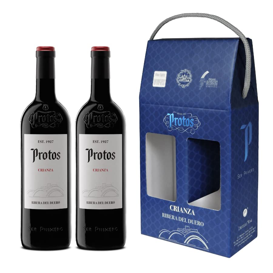 Protos Crianza, Estuche Vino Tinto 100% Tempranillo, D.O. Ribera del Duero, 2 botellas x 75cl