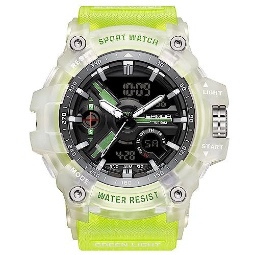 KXAITO Women’s Ladies Outdoor Waterproof Sports Watch Quartz Watch Fashion Bracelet Movement Analog-Digital Display Girls Wrist Watches