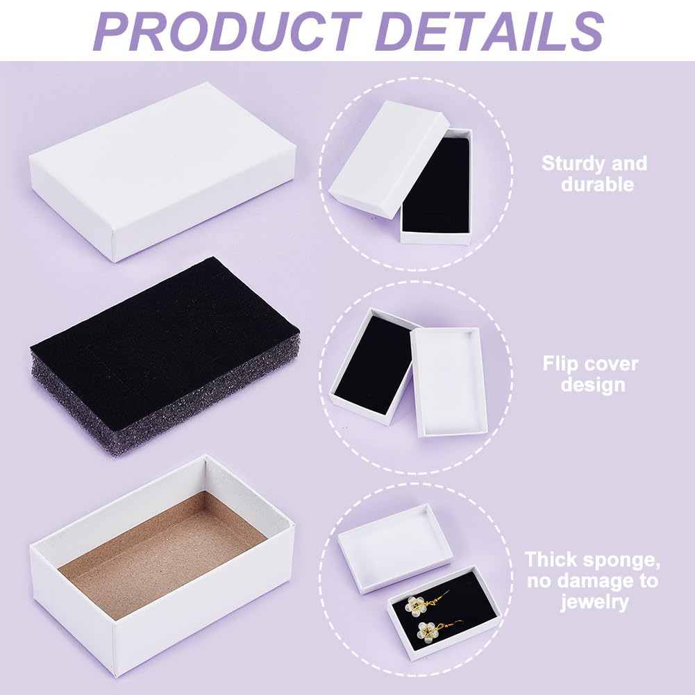 Lot De 24 Boîtes à Bijoux En Papier - Dimensions 8.5x5x2.5cm - Neuves Avec étiquettes