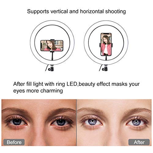 Anillo de luz de 12 Pulgadas, PULUZ USB 3 Regulable Color 10 Niveles de Brillo, LED O Ring Vlogging Selfie fotografía Video Luces para transmisión Youtube Video, Vlog, Maquillaje - imagen 6