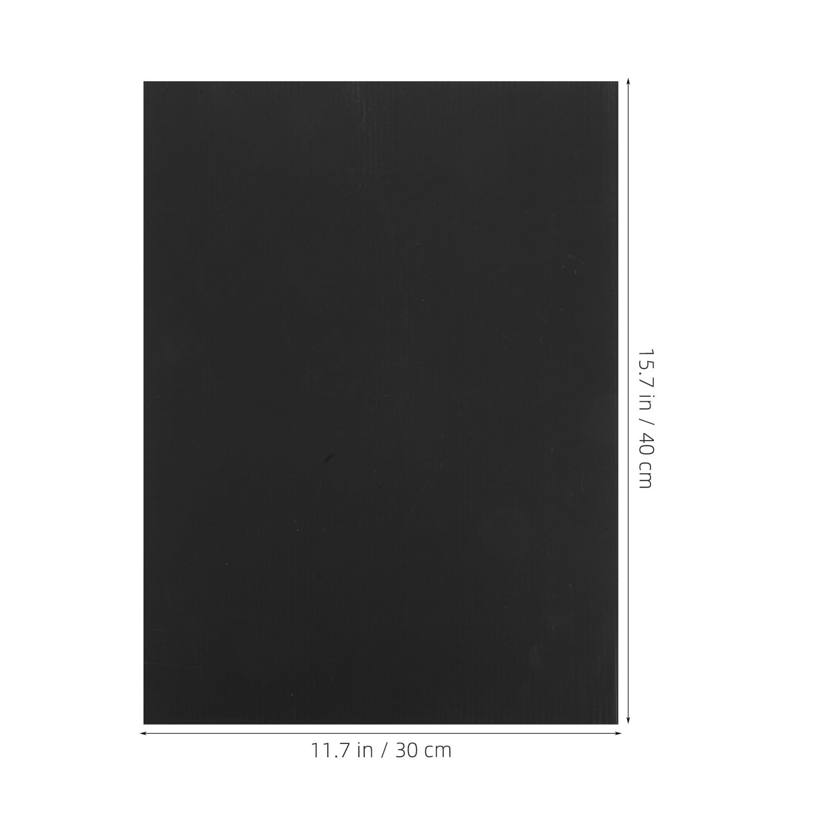 VALICLUD 10 Feuilles de Plastique Ondulé Noir 40x30x0,4 Cm Légères et Résistantes pour Fournitures Scolaires et Panneaux Publicitaires DIY