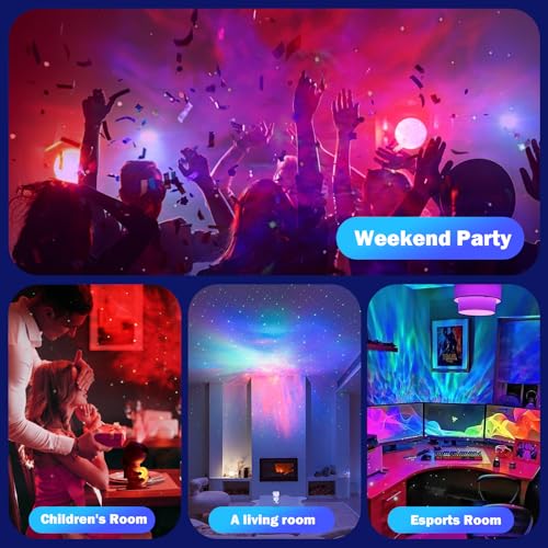 Galaxy Night Light Projector,3D Galaxy Nebula Lamp, Bedroom Night Light with Remote & Timer, Perfect for Kids, Teens & Adults, Awesome Gift Choice