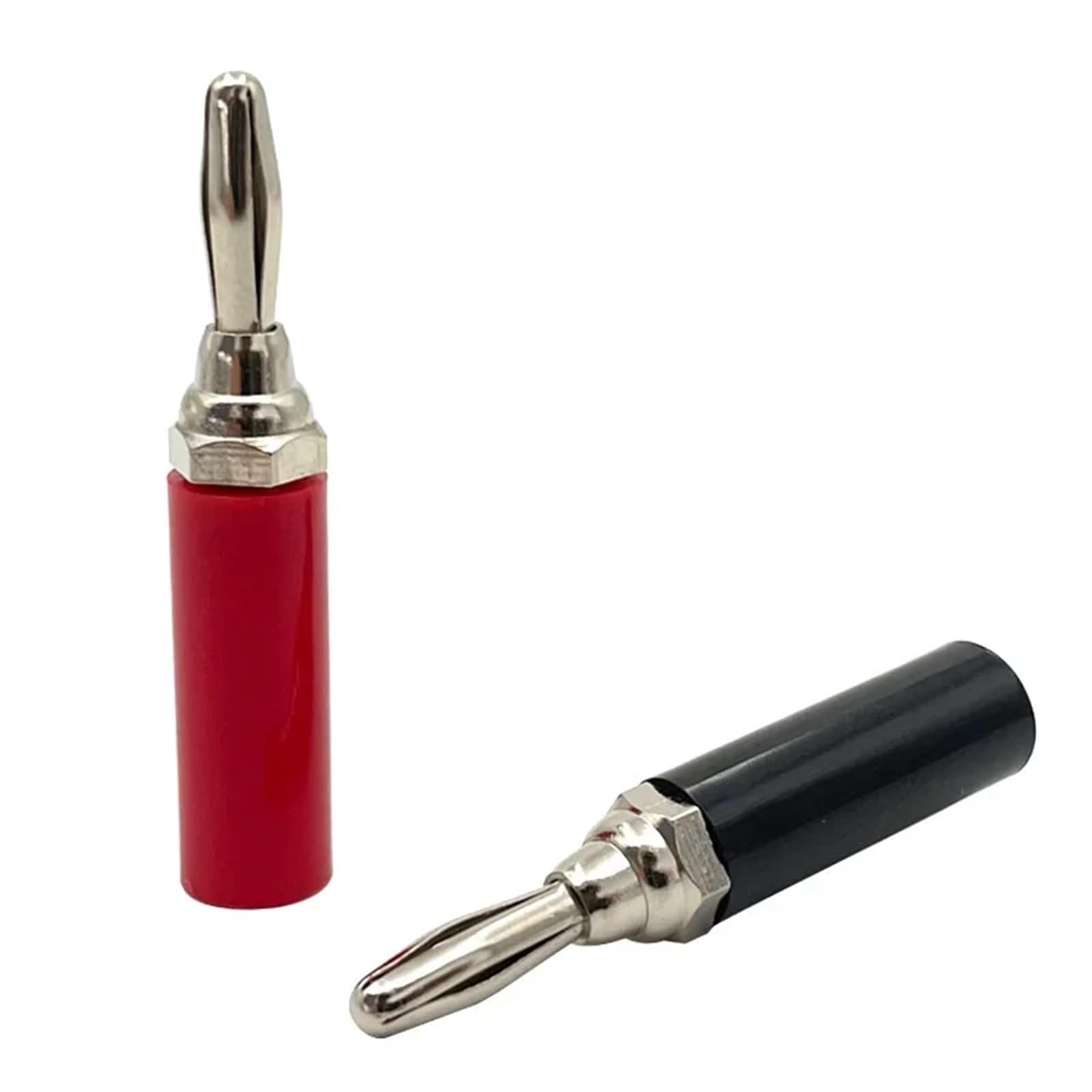 10/40 sztuk 4 mm niklowo-chromowa przejściówka, kabel druciany, złącze głośnika audio, wtyczka bananowa (5 Red 5 Black)