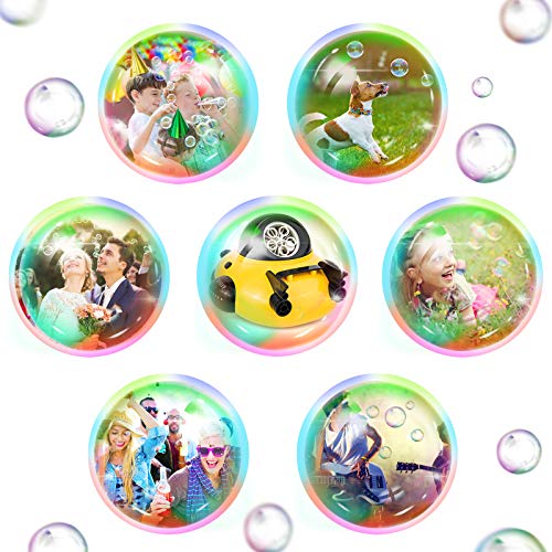 Bubble Machine, Spaceship Bubble Blower Maker with Refill Solution Big Bubbles 500+ Bubbles Per Minute, Automatic Bubble Machine for Kids Toddlers Boys Girls Baby Bath Toys Indoor Outdoor Age 3+