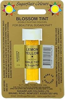 Sugarcraft Sugarflair Colour Blossom Tint Powder Dust Lemon Yellow 7ml