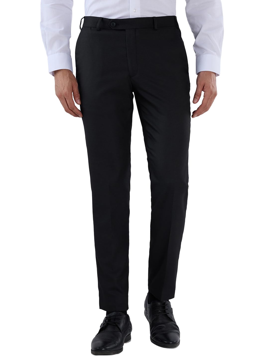 Park Avenue Men Super Slim Fit Black Trouser - Image 1