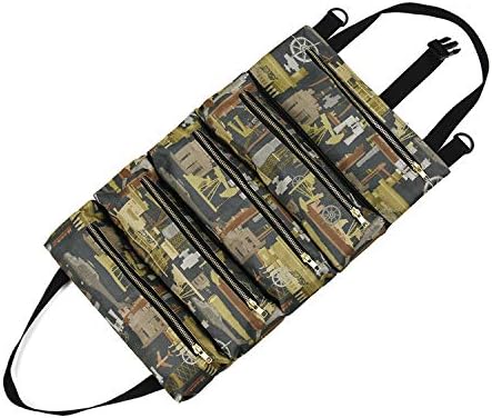 Namvo Multi-Purpose Tool Roll Up Bag Wrench Pouch Canvas Tool Organizer Bucket Car First Aid Kit Storage Case Camping Gear