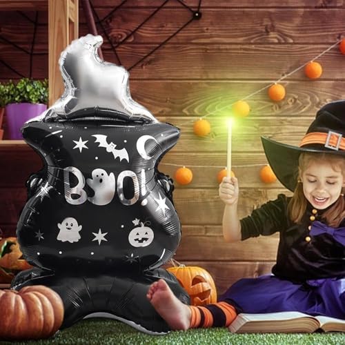 Image of Rozi Decoration Halloween Party Foil Balloon Set - 1pc Pumpkin Self Standing Giant Balloon for Happy Halloween Decorations