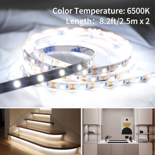 20 pies Cinta LED Blanca con Control y USB con Batería miniatura 3