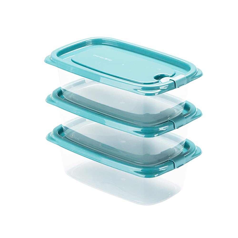 透明プラスチック食品保存容器3個セット Amazon｜密閉食品容器,プラスチック製の気密食品保存容器
