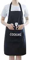 Avental Impermeável Ajustável Com Bolso PVC Anti-Manchas Fácil de Limpar Cozinha Churrasco 60cm x 90cm