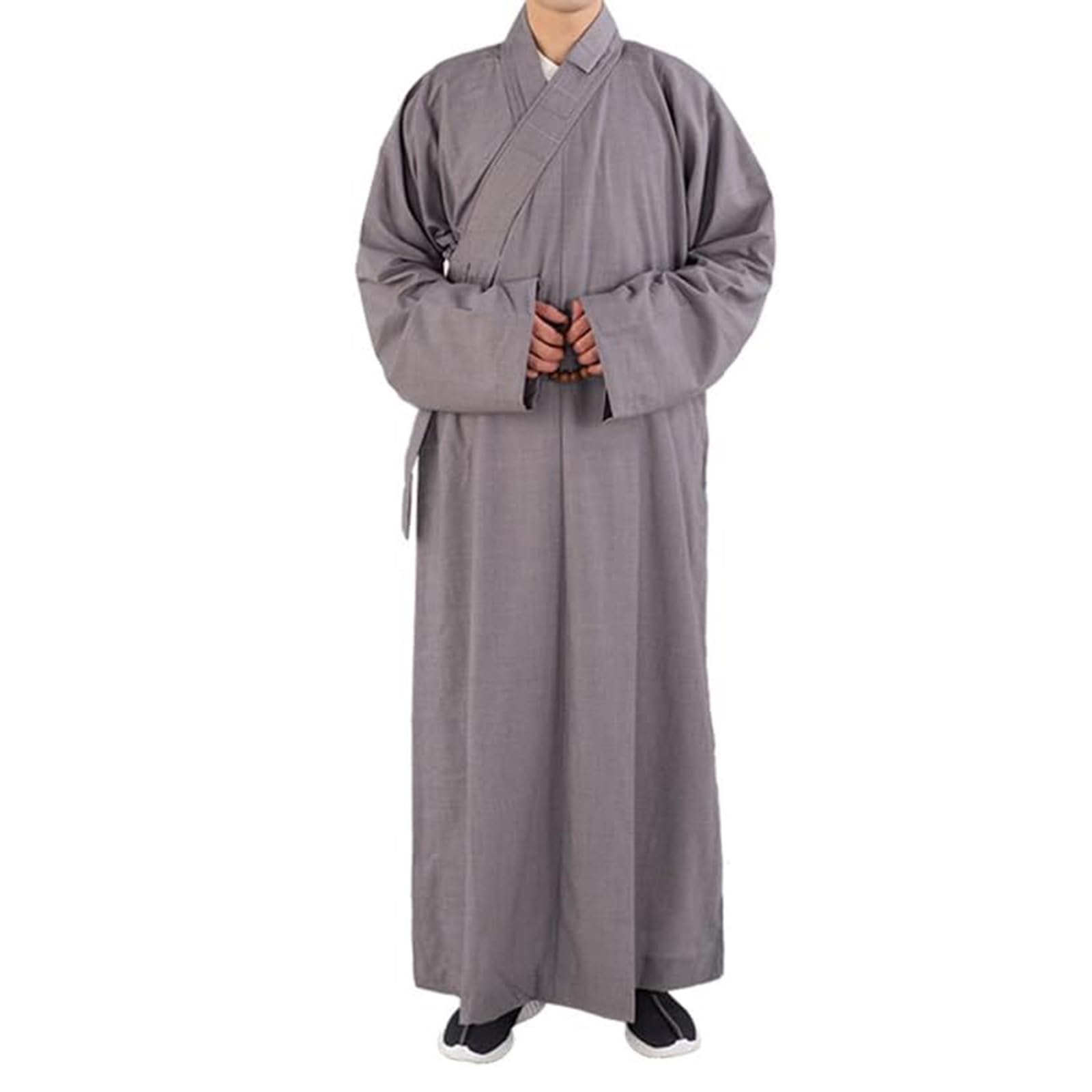 Xyueru Grey Shaolin Monk Kung Fu Buddhist Robe, Buddhist Clothing