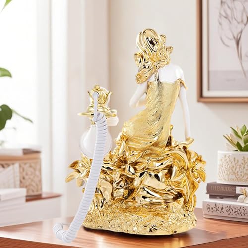 Image of TelPal Modern Corded Landline Telephones with Push Dial Button for Home & Office Decor, Gold