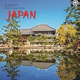 The Gifted Stationary - Calendario de pared cuadrado 2026, Japón, colección de pasaportes de 16 meses, calendario colgante con 180 calcomanías recordatorias, planificador mensual para el hogar o