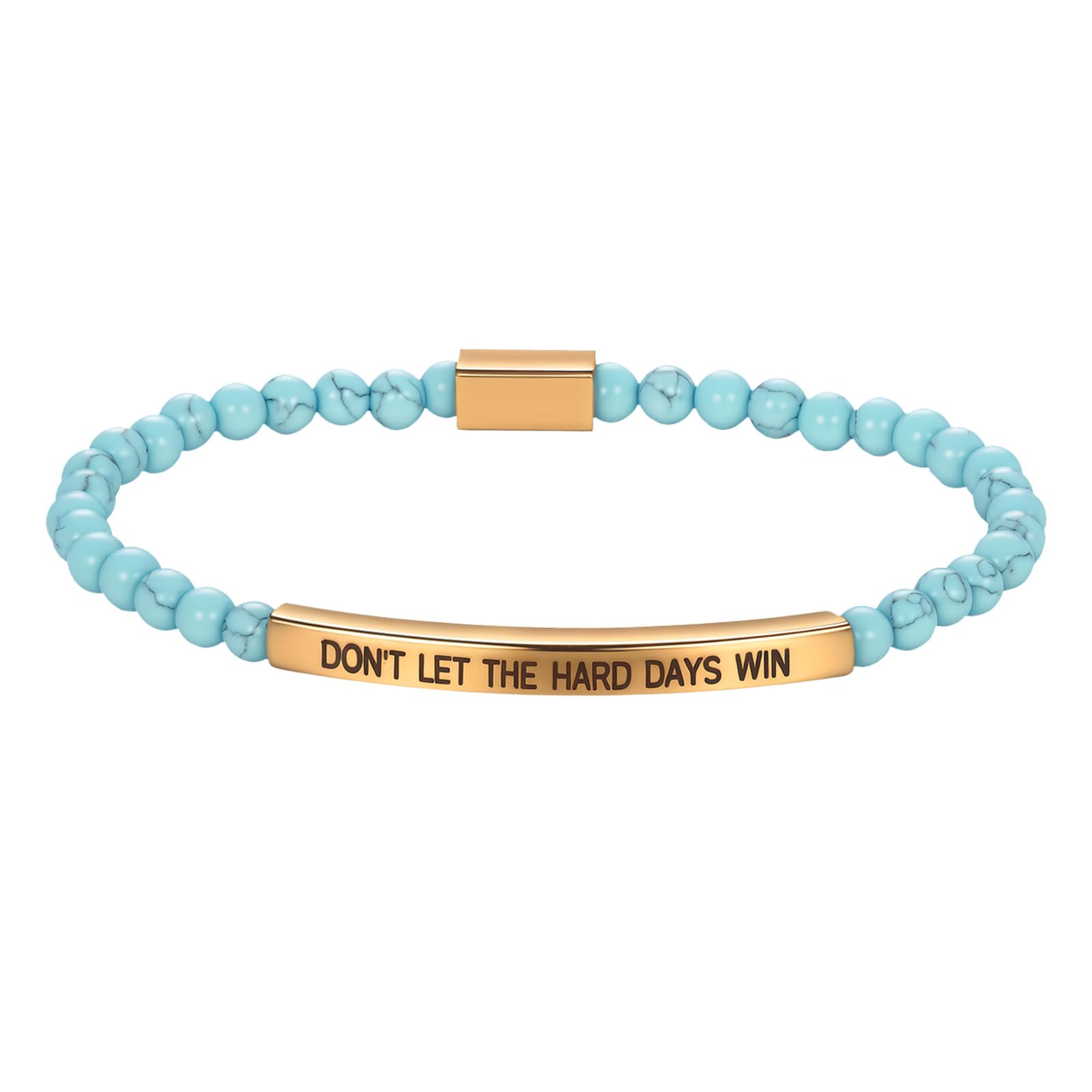 OIDEA Damen Motivations Armband mit Gravur: Graviert Lass sc