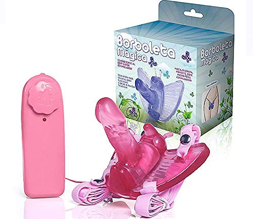 Estimulador Borboleta Mágica com Pênis (Rosa)