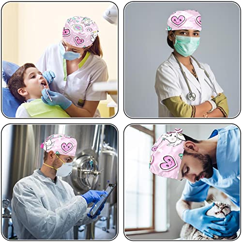 Chapeaux de travail licorne anti-transpiration réglables x2 - 6