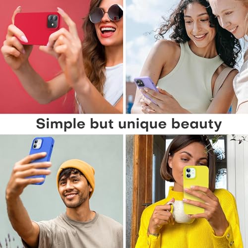 Image of LOVE 3000 Designed for iPhone 12 Case /iPhone 12 Pro Case, Premium Silicone with [Soft Anti-Scratch Microfiber Lining] Shockproof Protective Phone Case for Men Women Girls 6.1 inch, Red