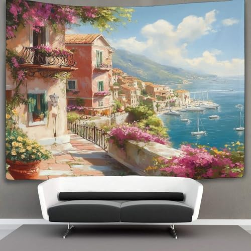Tenture murale fleurs et paysage du sud kaiyun pour créer une ambiance de vacances en salon