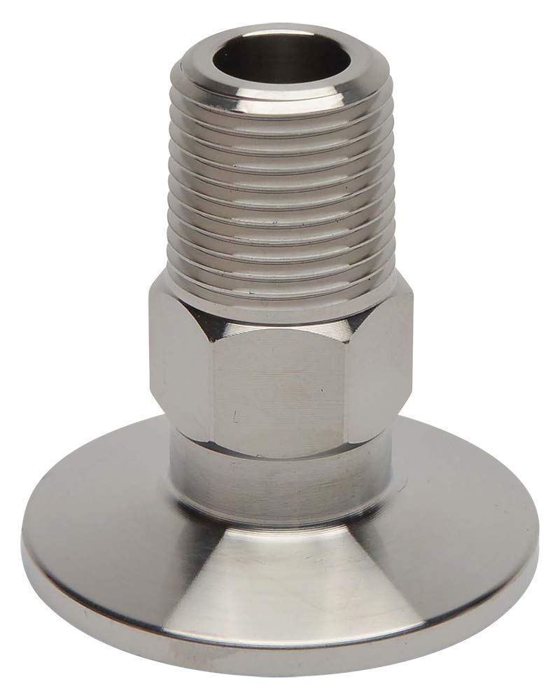 LoCo Science KF-25 NPT Adapter for Vacuum Pipe Fittings, Stainless Steel - 3/8", Male