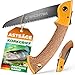 Produktbild GRÜNTEK Klappsäge ZANDER, gehärtetes Carbonstahl Sägeblatt 180mm, rutschfester Korkgriff, TEFLON-beschichtete Klinge mit 4 Positionen ideale Outdoor Campingsäge Taschensäge Pocketsäge Astsäge