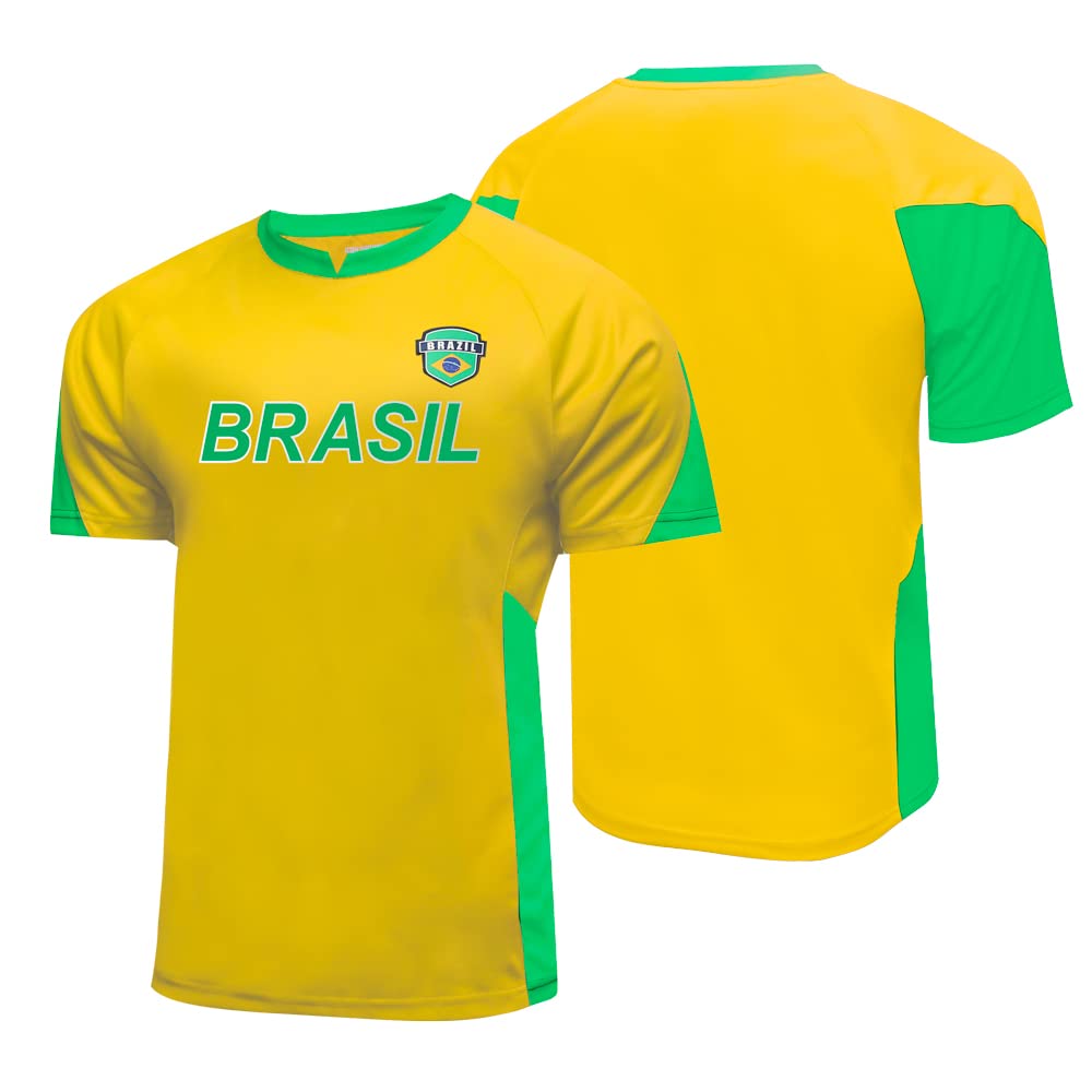 RHINOXMen Brazil Game Training Poly Shirt Jersey -01