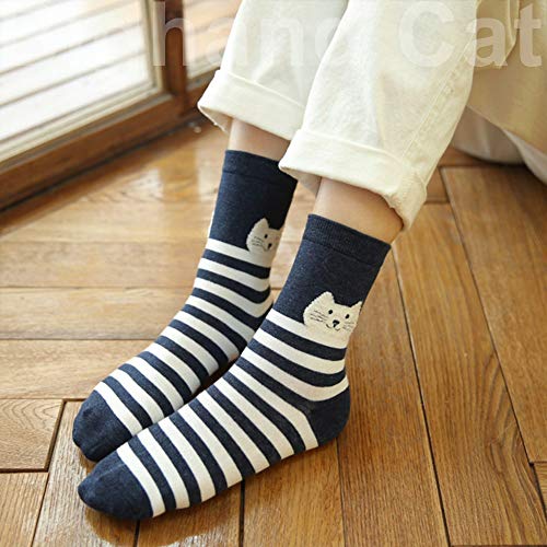 Iig 3-6 Pairs Womens Cute Animal Patterned Funny Novelty Cotton Crew Socks (Multicolour03) #TOP5