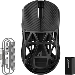 ATTACK SHARK R2 Mouse Gaming Lega Magnesio - Wireless 8K, Sensore PAW3950, 48g Superleggero